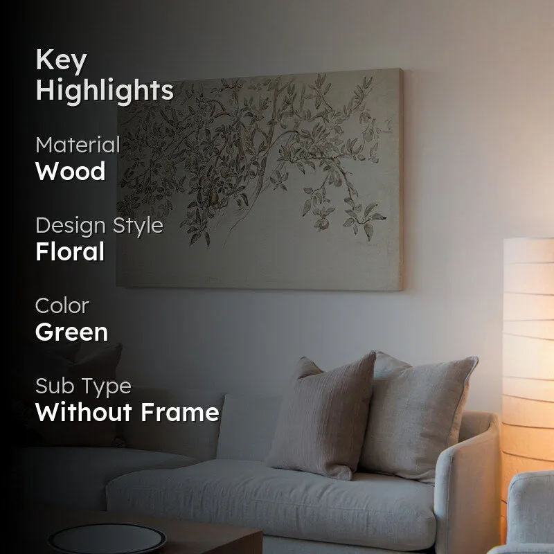 Etched Vines Wood Wall Art media 2