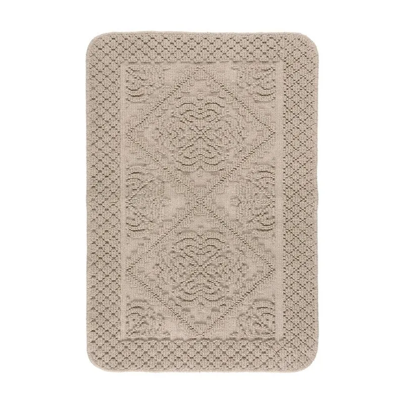 GentleStep Cotton Bath Mats (Beige) - Set of Two media 4