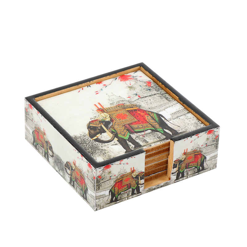 Haathi Royal Coaster - Seven Piece Set media 3