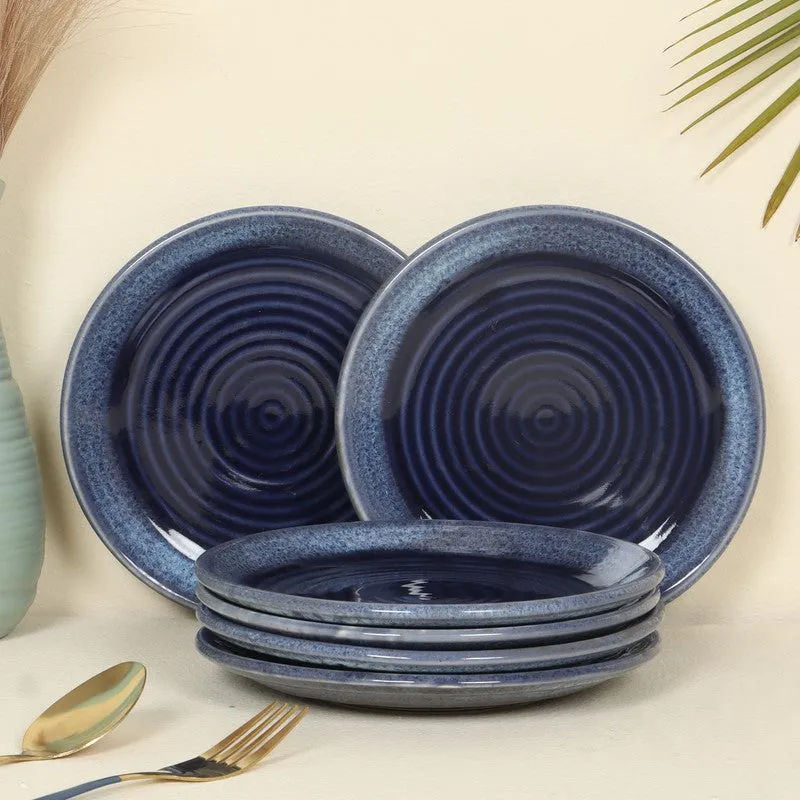 Ceramic Quarter Plate (Dark Blue) - Set Of Six media 1