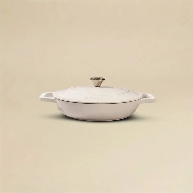 Cumin Co Enamel Cast Iron Braiser(White) - 4000 mL media 3