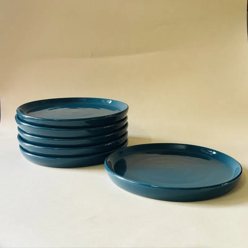 Ceramic Quarter Plate (Blue) - Set Of Six media 3