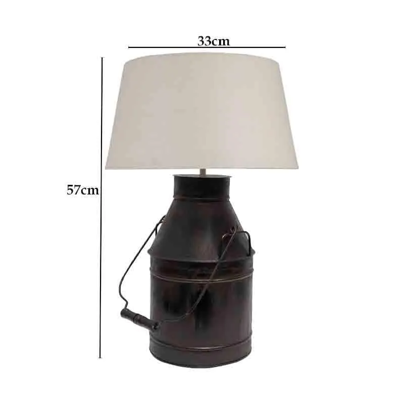 Milkman Fabric Table Lamp - Grey,Black media 7