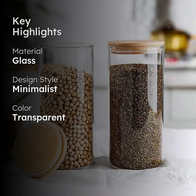 Seal Nest Glass Jar (1400 mL Each) - Set Of Two media 2