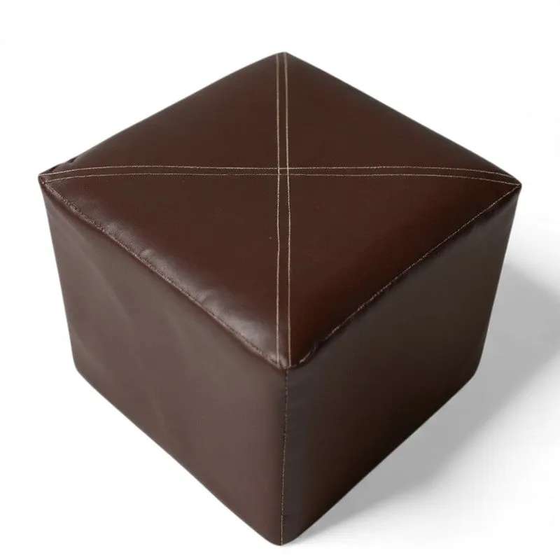 Lrixon Pine Wood Pouffe (Brown) - Set Of Two media 7