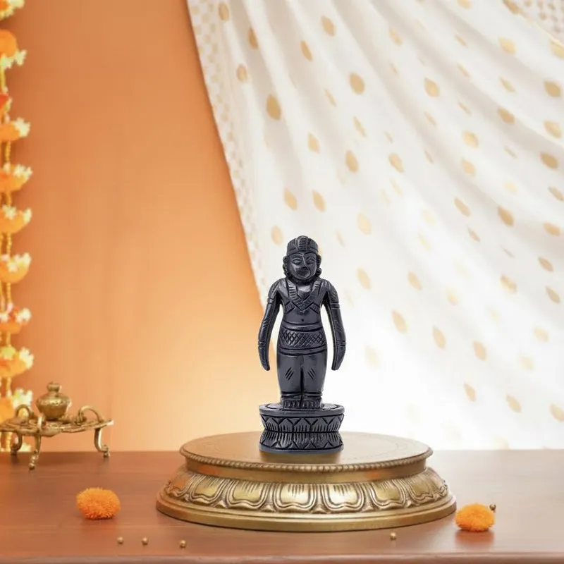 Lord Ayyappa Divine Ebony Wood Idol media 5