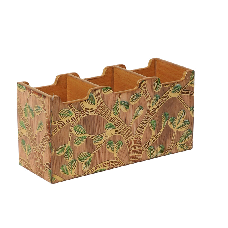 Sona Patta Tri-Compartment Cutlery Stand media 3