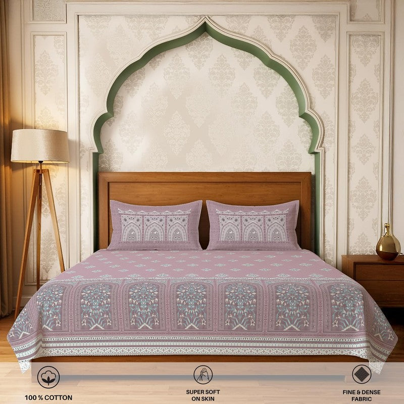 Urban Space Everyday Grace Cotton Bedsheet - 300 TC media 4