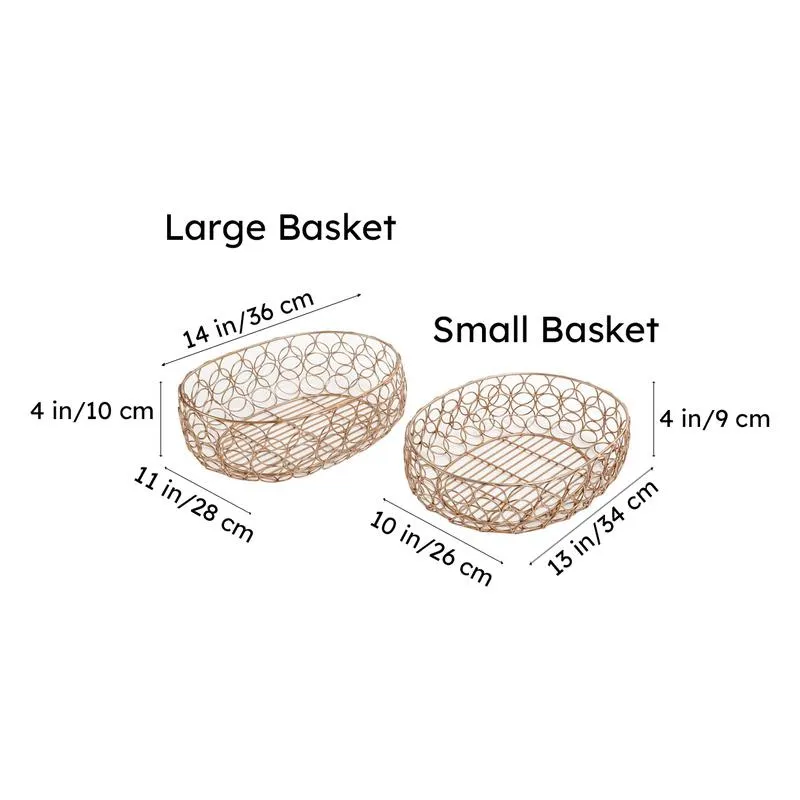 Lusia Fruit Basket (Copper) - Set Of Two media 6