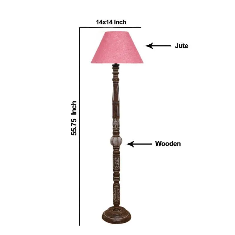 Colton Ezra Floor Lamp - Pink media 5