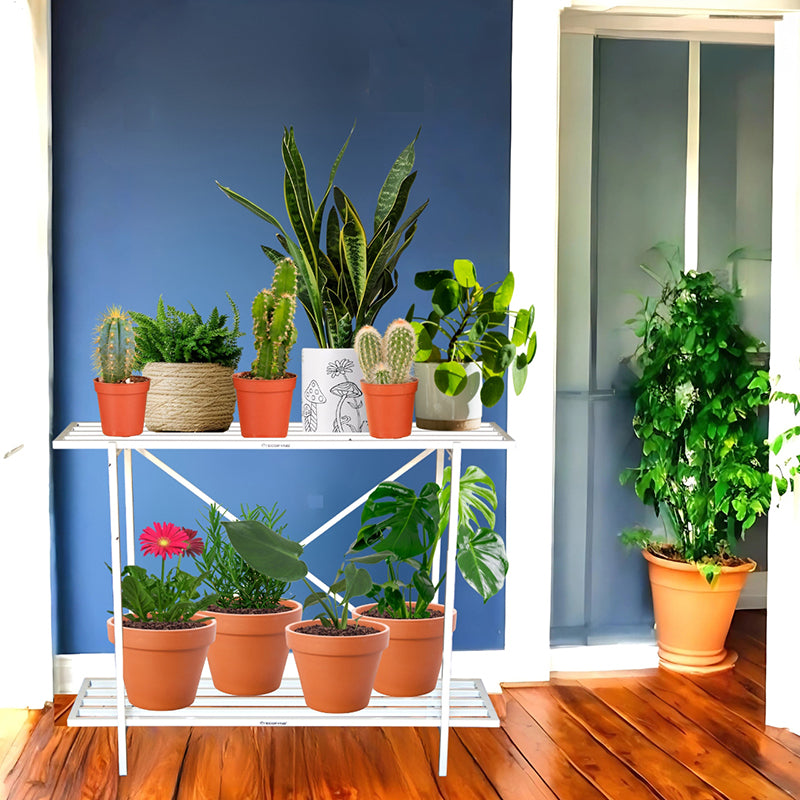 Modan Two Tiered Metal Planter media 7