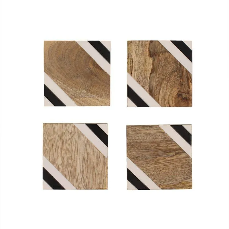 Timberloo Wooden Coaster - Set Of Four media 4