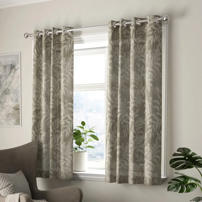 Ivora Solid Curtains - Set Of Two media 1