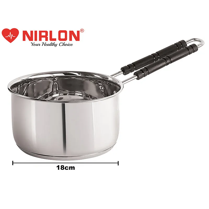 Nirlon Steel Saucepan - 1800 ML/7 Inches media 7