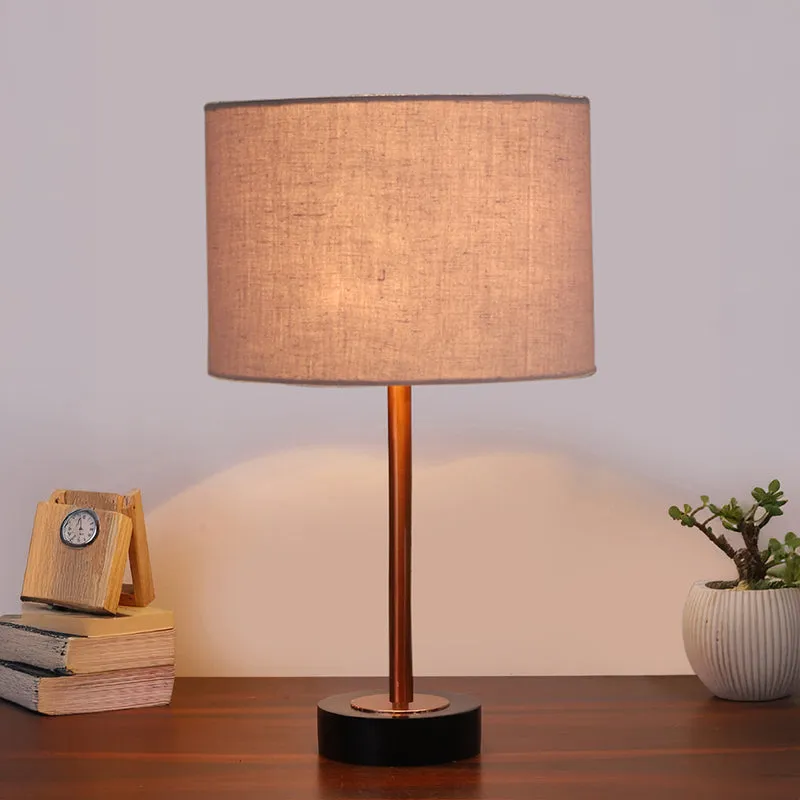 Cotin I Rodin Wooden Table Lamp - Grey,Copper,Black media 2