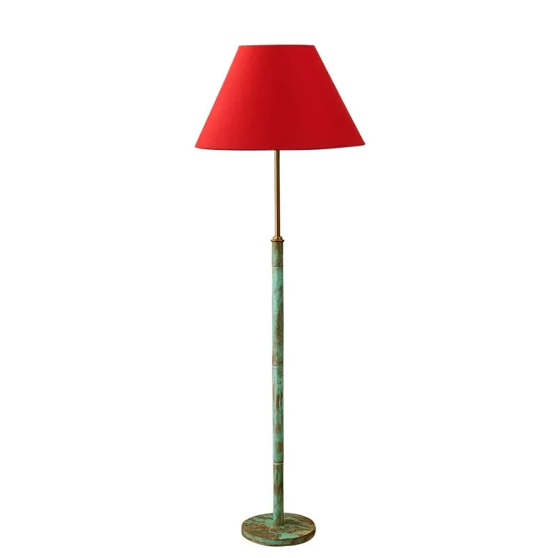 Canyon Glow Wooden Floor Lamp - Red media 4