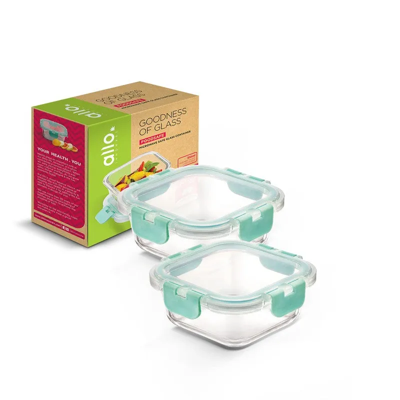 Yumrix Leak Proof Glass Lunch Box with Bag (620 mL Each) - Set Of Two media 4