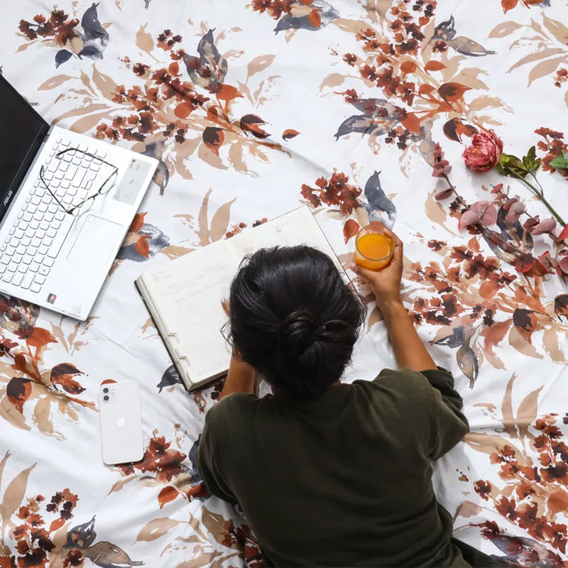 Snapdragon Fitted Cotton Bedsheet - 300 TC media 6