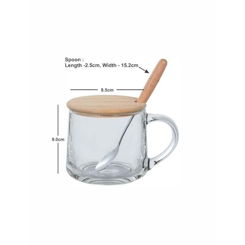 Zumbo Glass Coffee Mug (380 mL Each) - Set of Four media 5