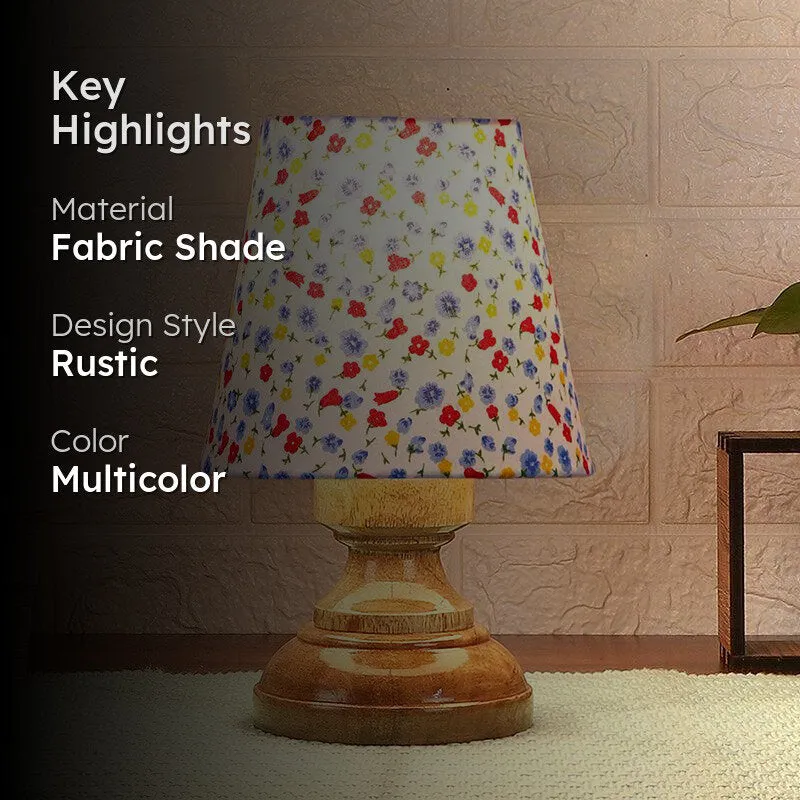 Harolda Color Splash Fabric Table Lamp - Multicolor media 2