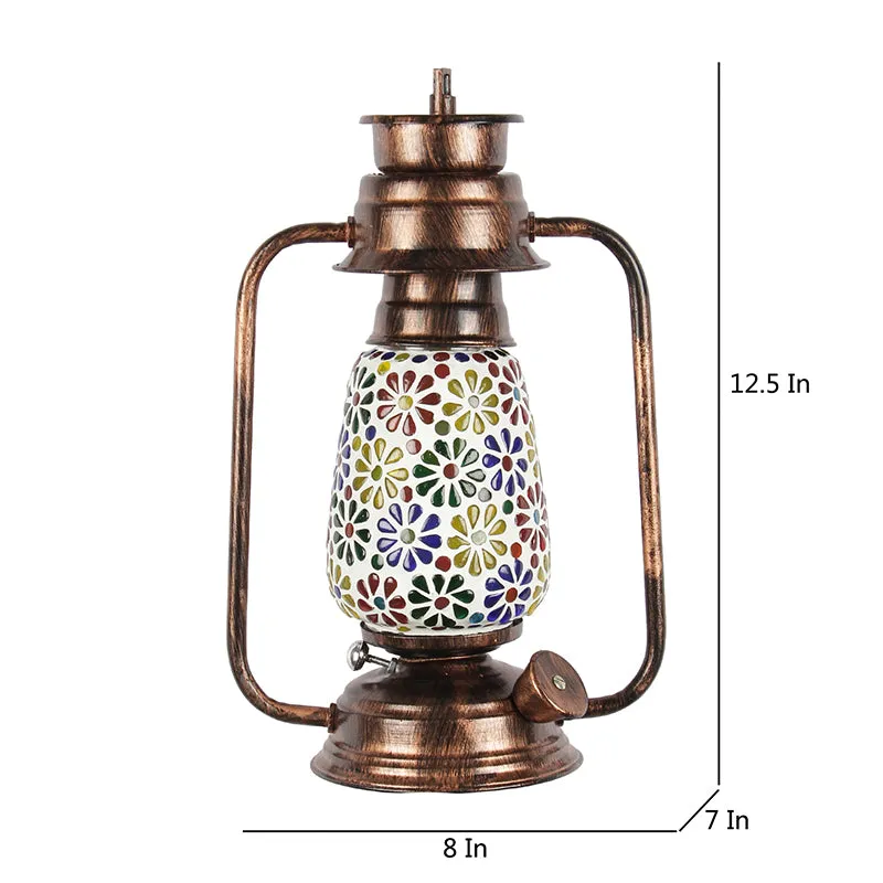 Madhura Mosaic Lantern Iron Wall Lamp - Copper media 5