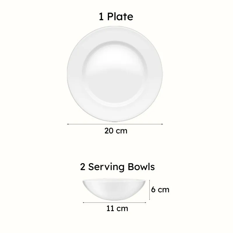 Kasturi Dinner Set With Chopsticks - 5 Piece Set media 8