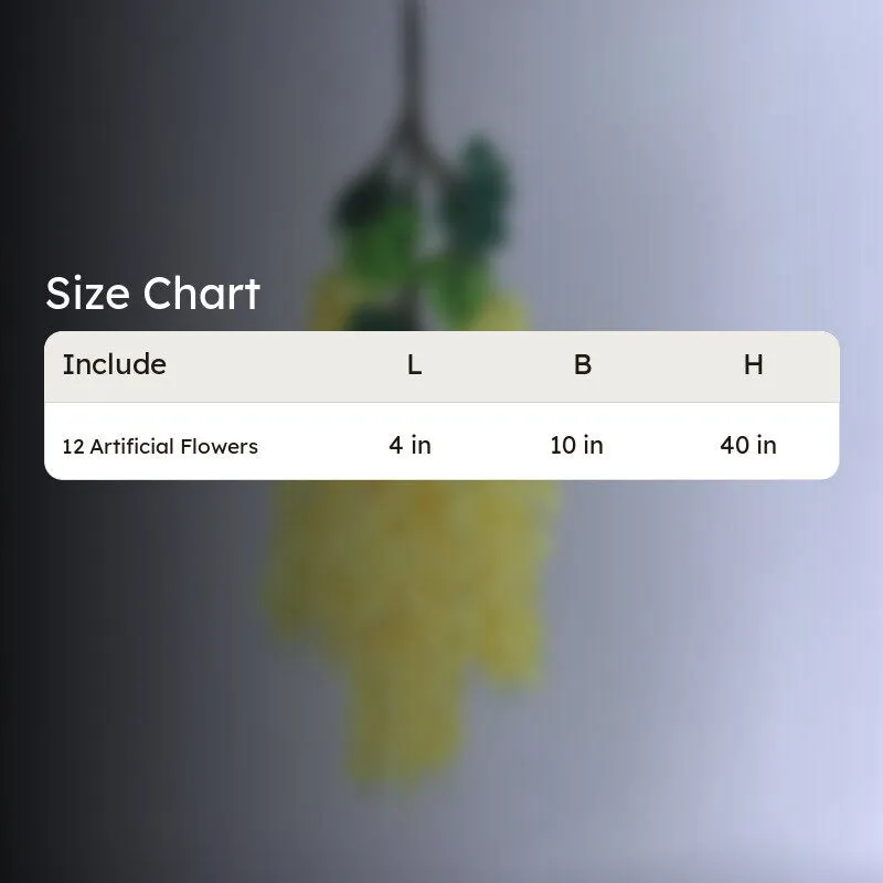 Faux Lush Wisteria Plant - Yellow - 3.3 Feet media 4