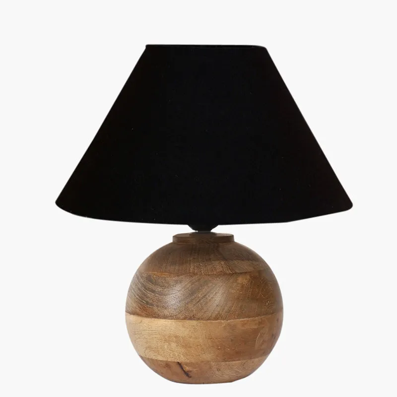Cotin II Orb Cotton Table Lamp - Black,Brown media 6