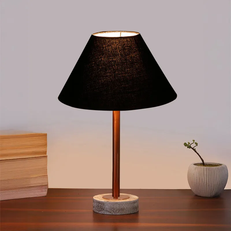 Cotin II Rodin Wooden Table Lamp - Black,Copper,White media 2