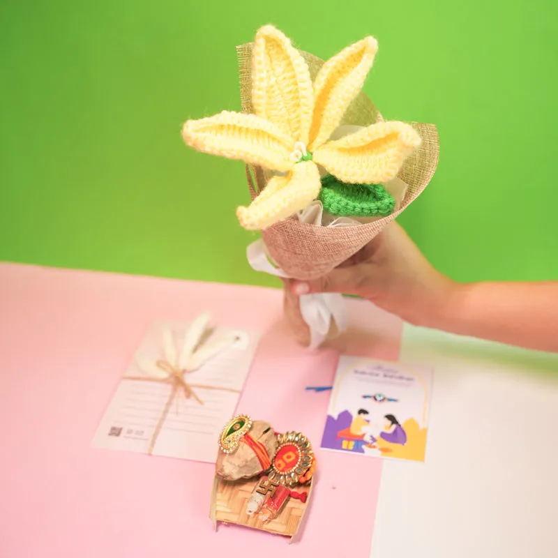 Bind In Bloom II Rakhi Gift Hamper media 6