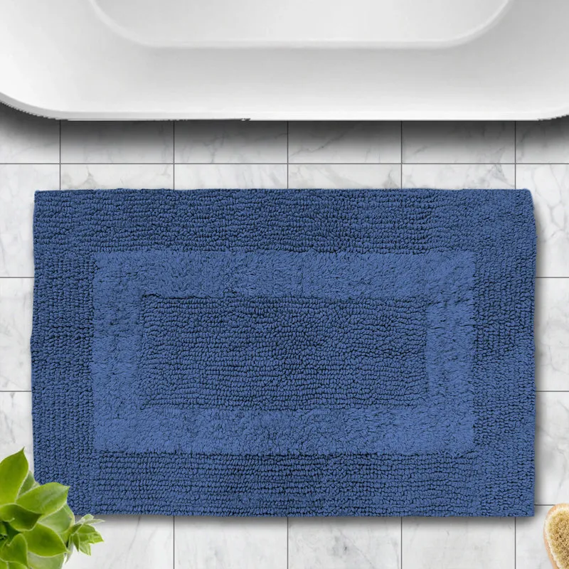 Paris Treads Microfiber Bath Mat - Blue media 6