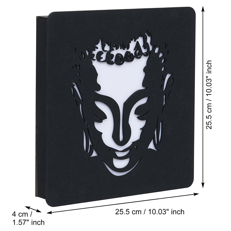 Lord Buddha LED Wooden Wall Lamp media 6