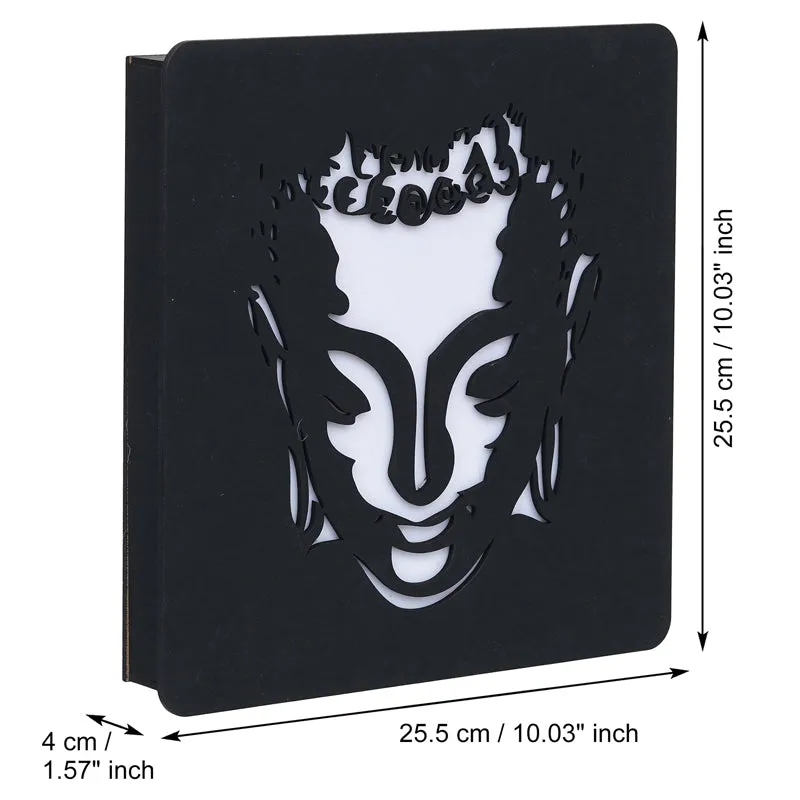 Lord Buddha LED Wooden Wall Lamp media 6