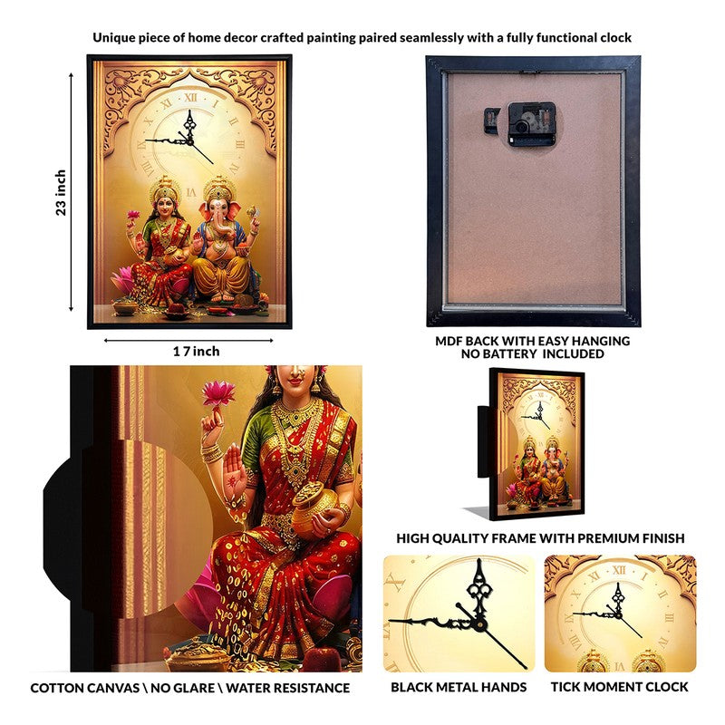 Omkar Wall Art With Clock media 7