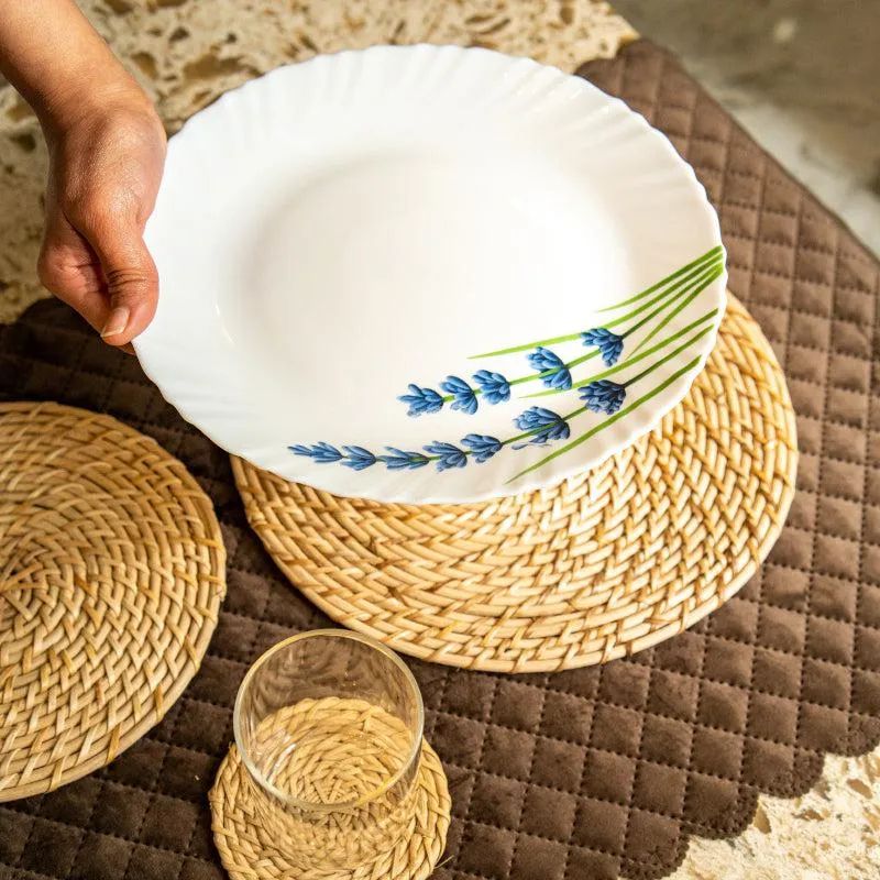 Vrita Twist Rattan Table Mat - Set Of Two media 1