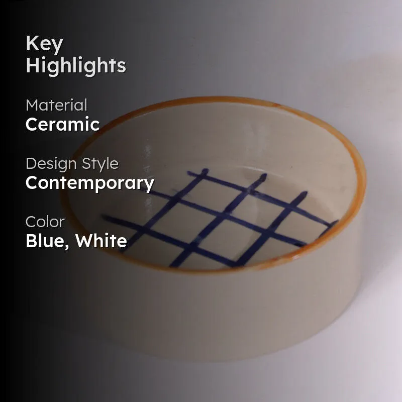 Riccardo Ceramic Snack Bowl (Blue) - 250 mL media 2