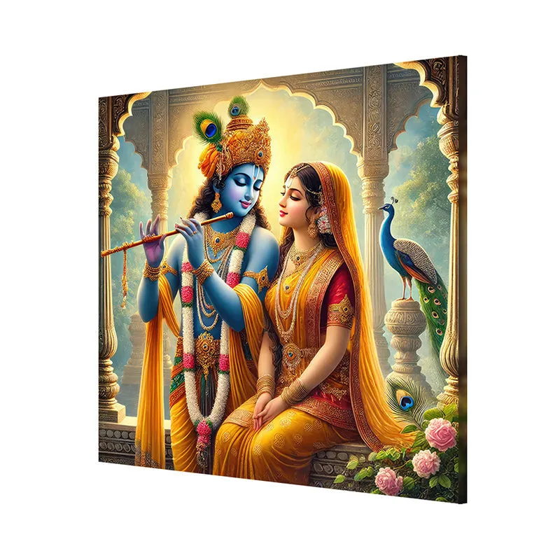 Radha Vallabh Wall Painting media 5
