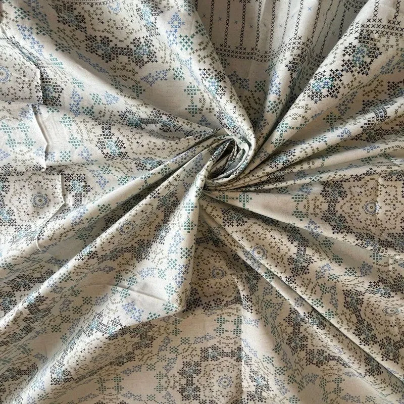 Nooraya Cotton Bedsheets (Grey) - 400 TC media 4