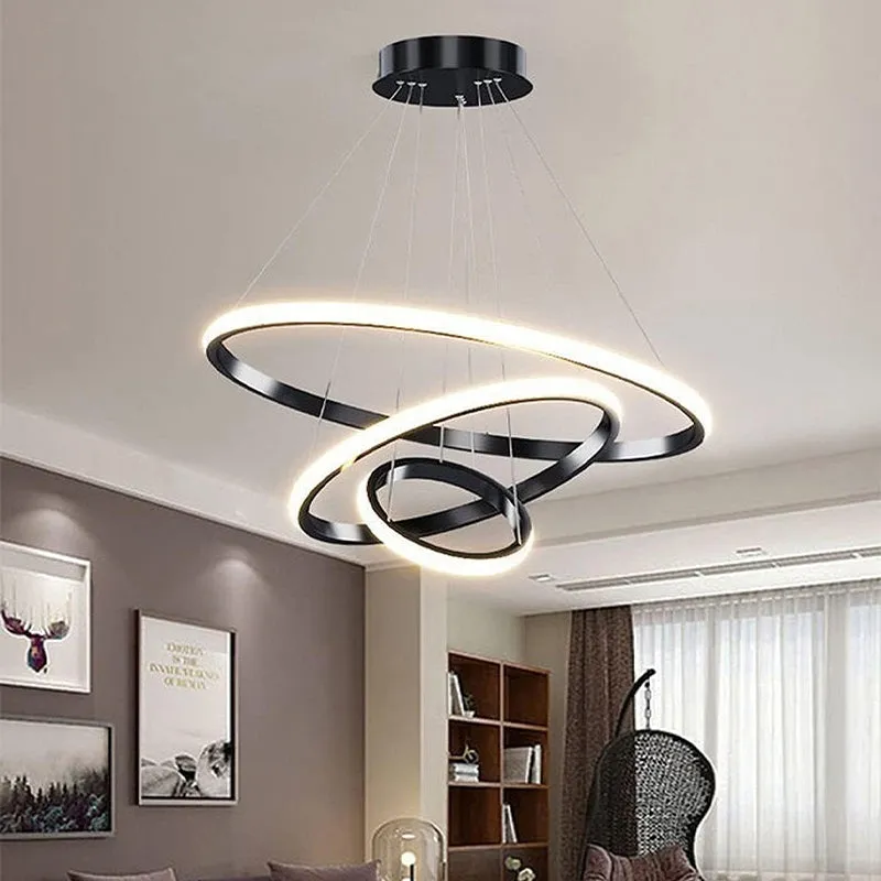 Sky Drop LED Modern Ceiling Lamp - Black media 4