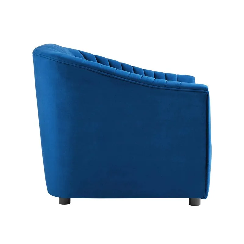 Urbanix Neem Wood Accent Chair - Blue media 5