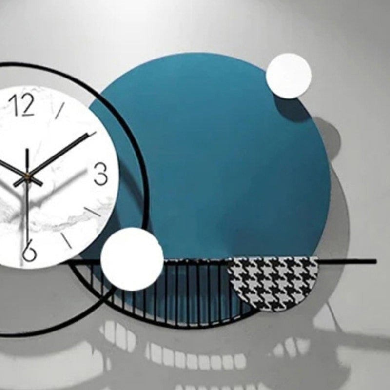 Temporelle Metal Analog Wall clock media 3