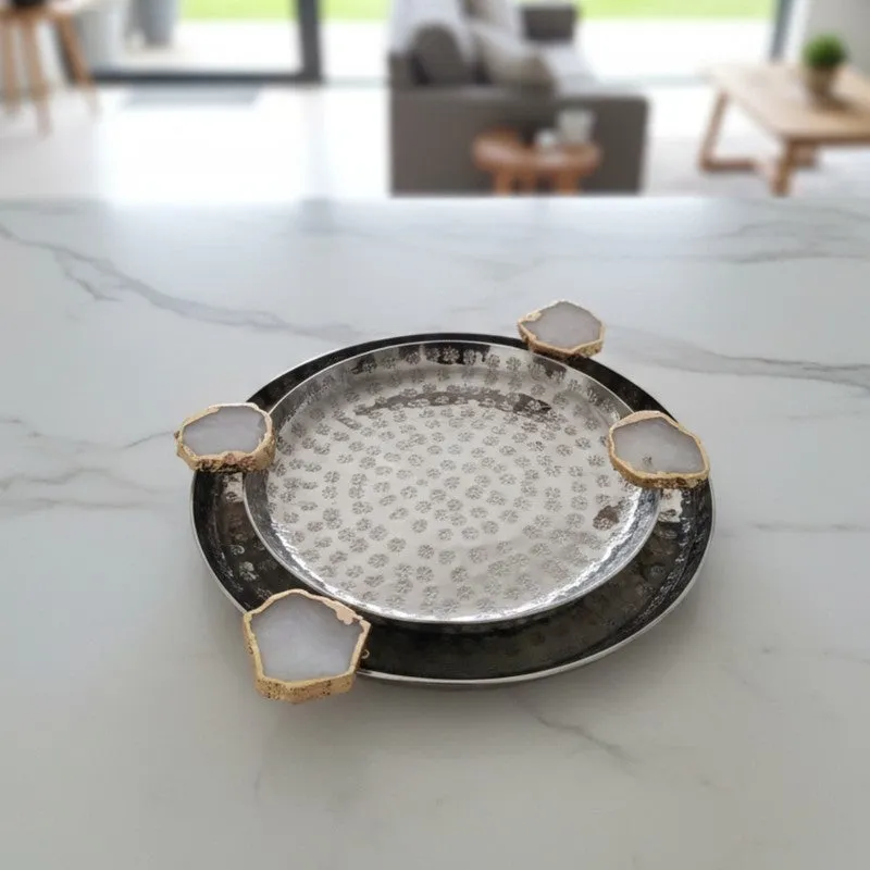 Elementa (Metal,Agate) Platter - Set of Two media 7