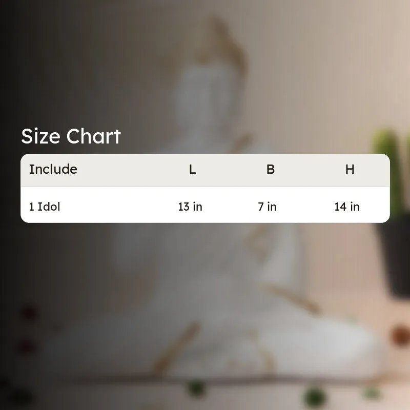 Light of Wisdom Buddha Idol - White media 10