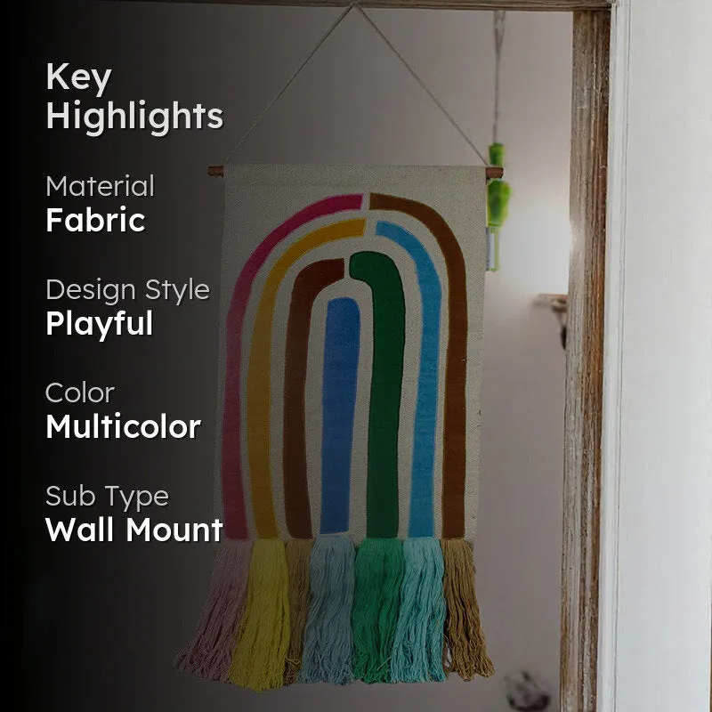 Rainbow Rove Fabric Wall Accent media 2