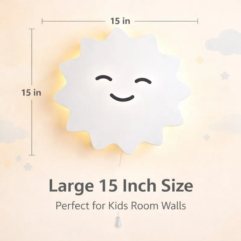 Sunelle Battery Operated MDF Wall Lamp - White media 11