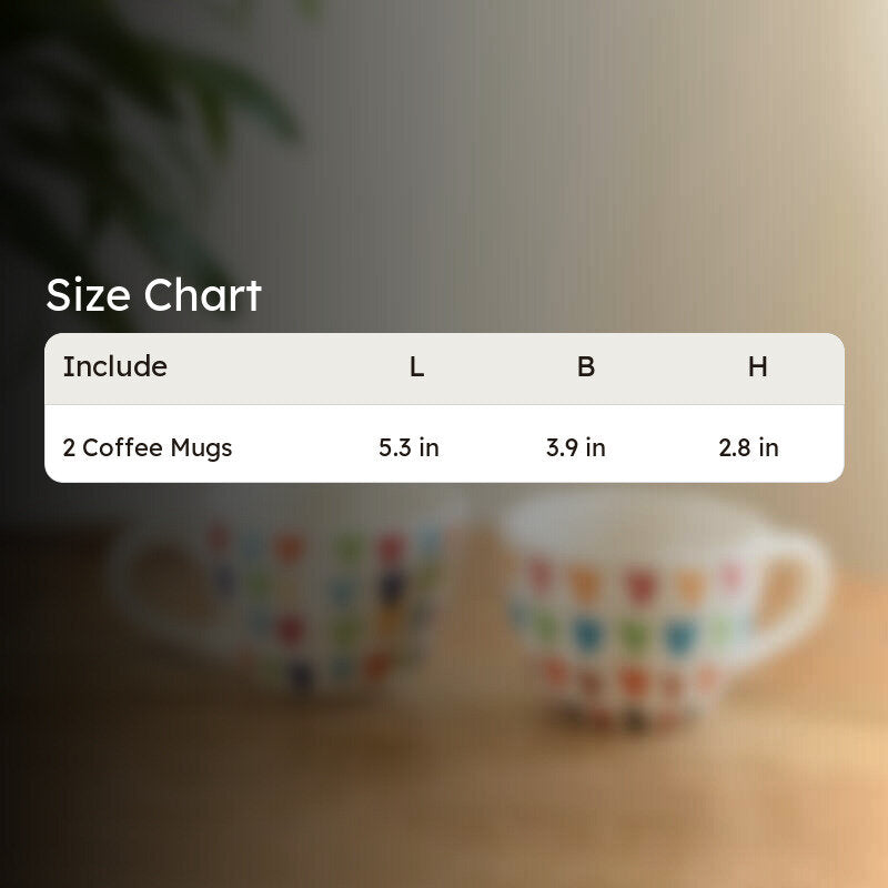 Colourfull Ceramic Coffee Mug (270 mL Each) - Set Of Two media 8