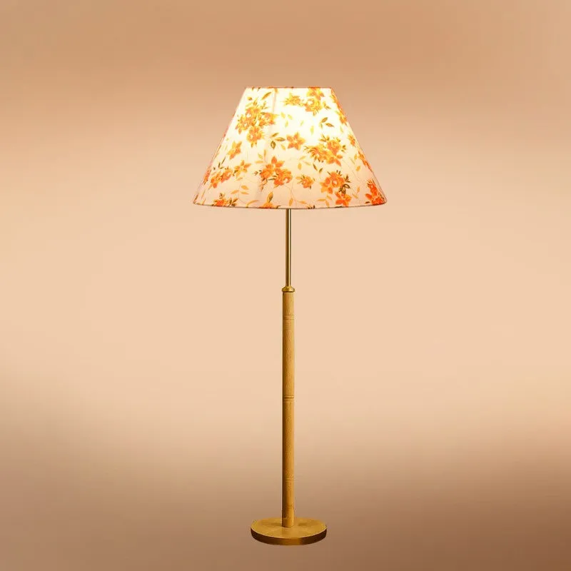 Retro Beam Wooden Floor Lamp - Orange media 5