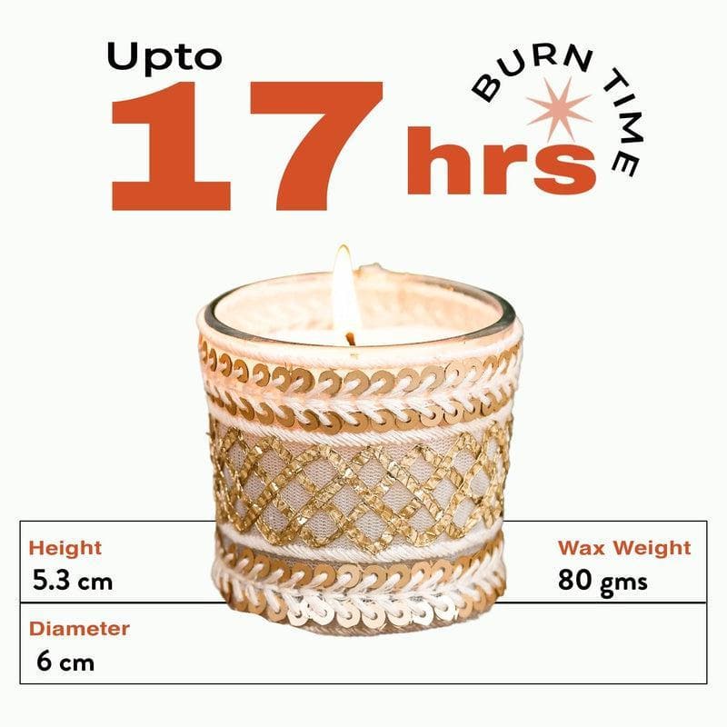 Inaayat - Set of 2 Scented Votive Candles (Madurai Malli & Pacific Ocean Scented) image 7