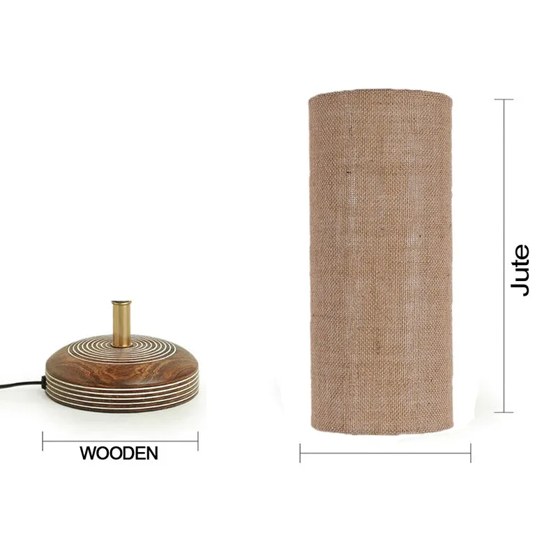 Savera Siera Fabric Table Lamp - Beige,Brown media 7