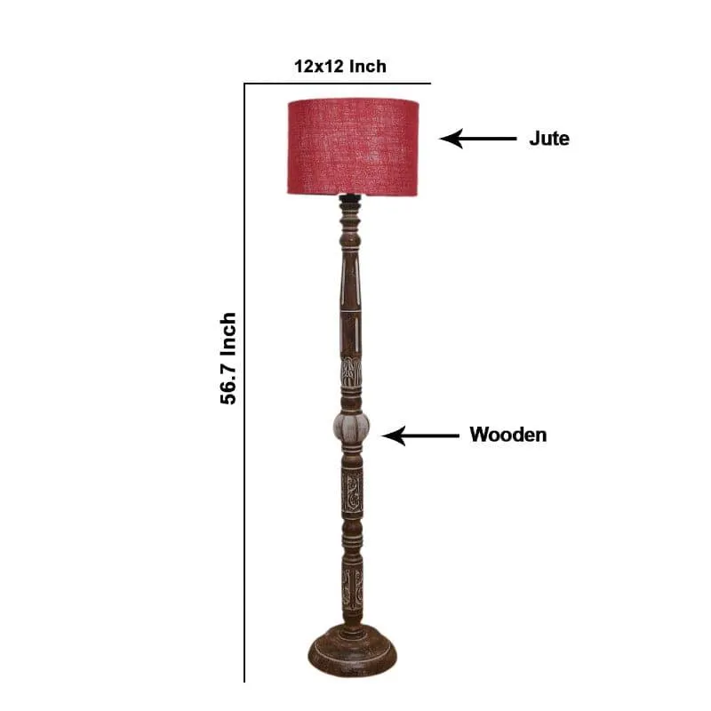 Colton Dona Floor Lamp - Ruby Red media 4